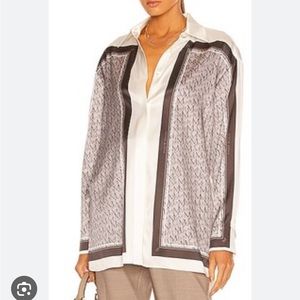 MAGDA BUTRYM silk logo blouse